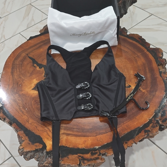 Black Strappy Lingerie - Picture 2 of 6